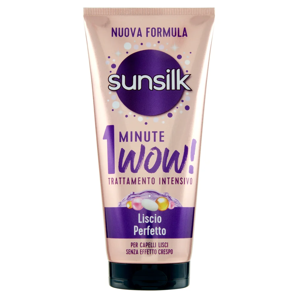 Sunsilk 1Min Wow Lisci 180 ml Balsamo per Capelli Ricci e Mossi