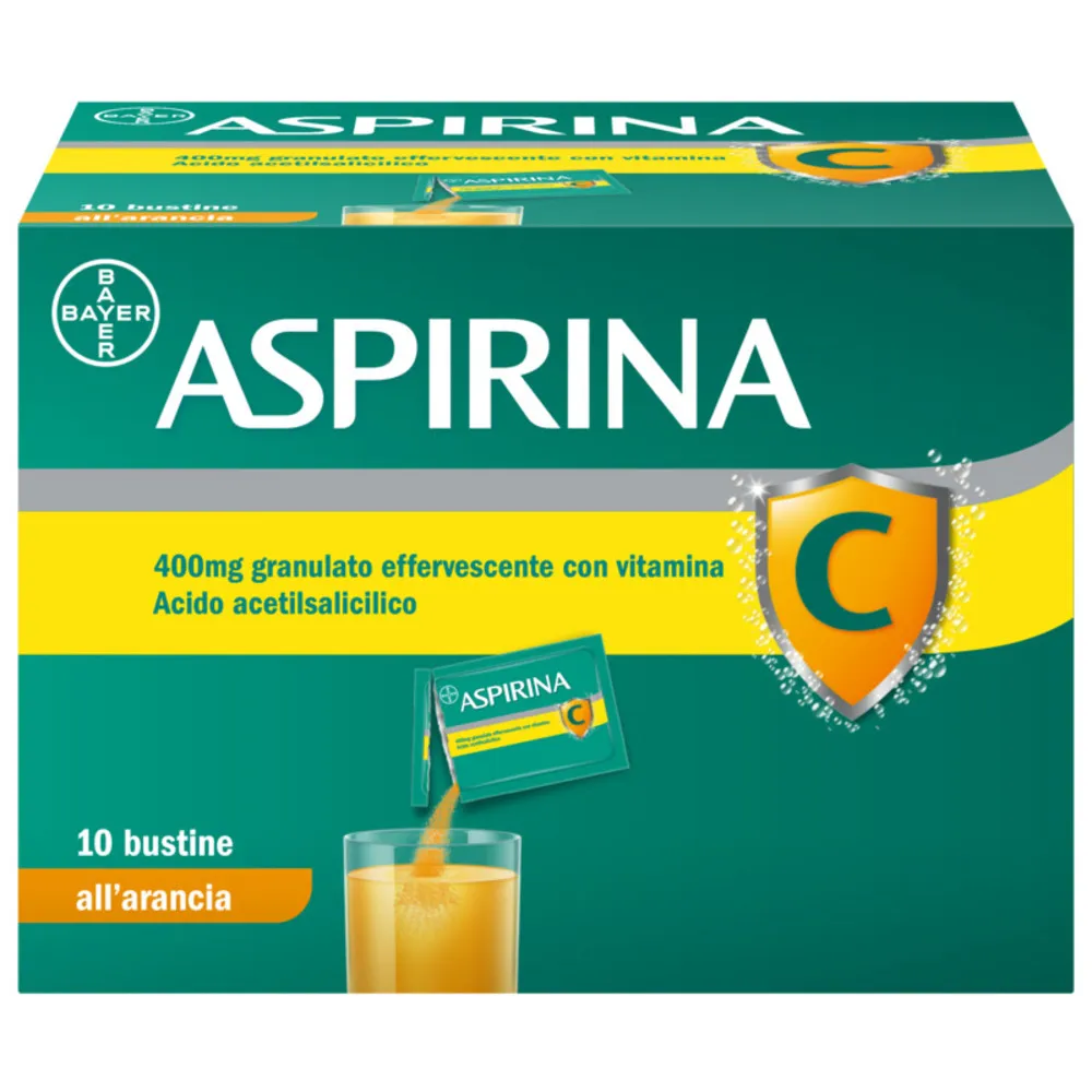 Aspirina C 10 Bustine Raffreddore Febbre e Influenza