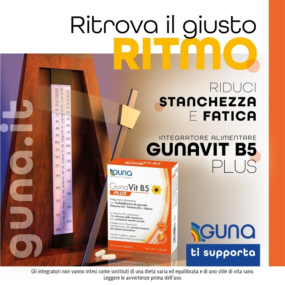 Gunavit B5 Plus 30 Capsule Stanchezza Fisica e Mentale