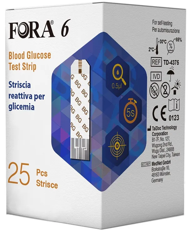 FORA6 STRISCE GLICEMIA 25 PEZZI