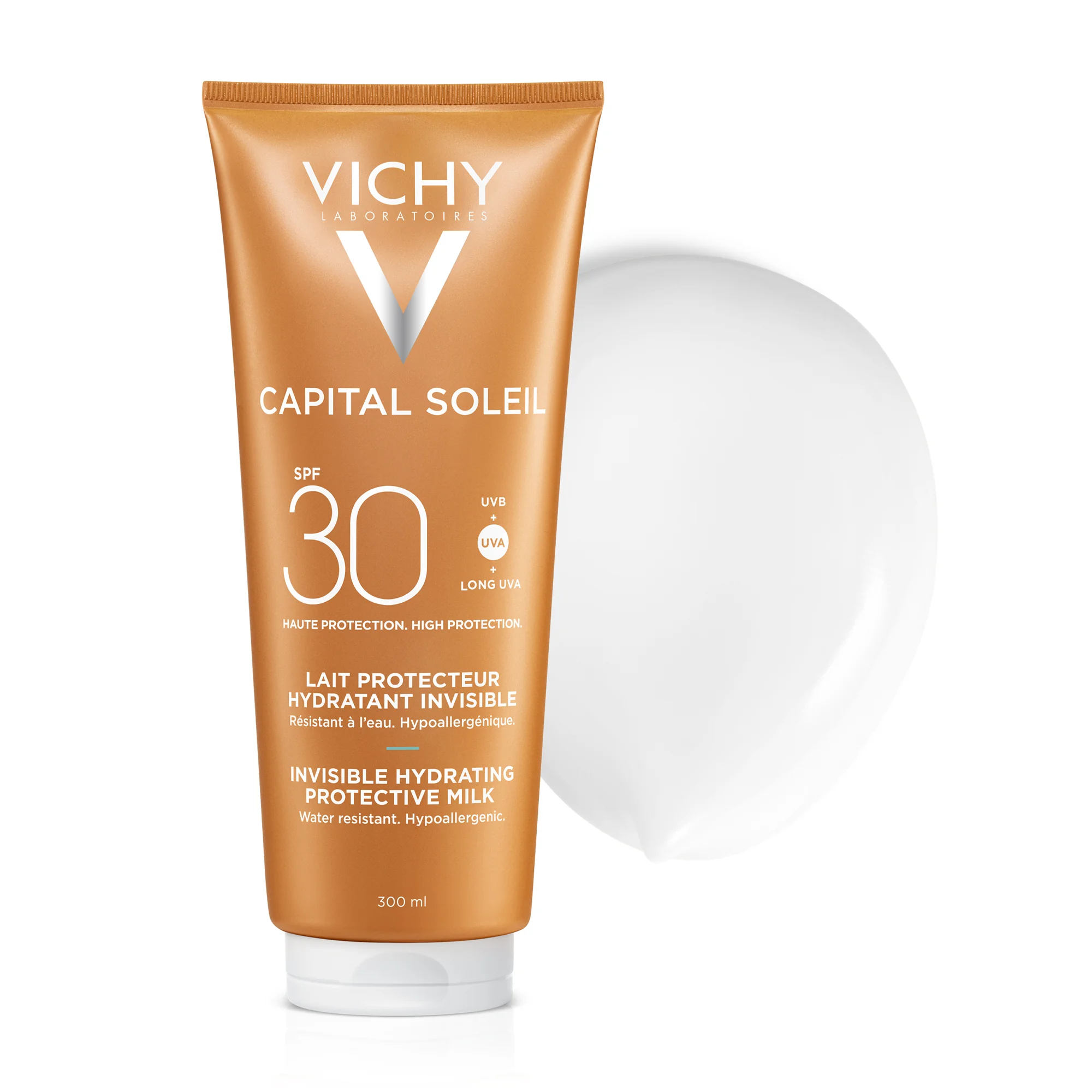 Vichy Capital Soleil SPF30, 300 ml Latte idratante fresco viso e corpo