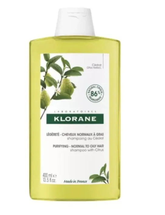 Klorane Shampoo Alla Polpa Di Cedro Leggero 400 ml Capelli Da Normali A Grassi