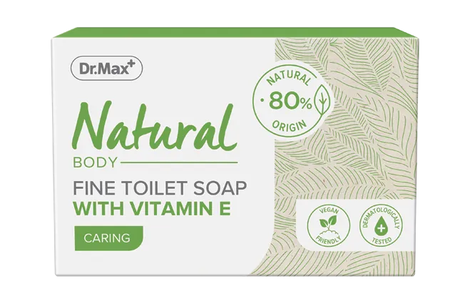 Dr.Max Natural Fine Toilet Soap with Vitamin E 90 g Sapone Intimo Delicato Con Vitamina E