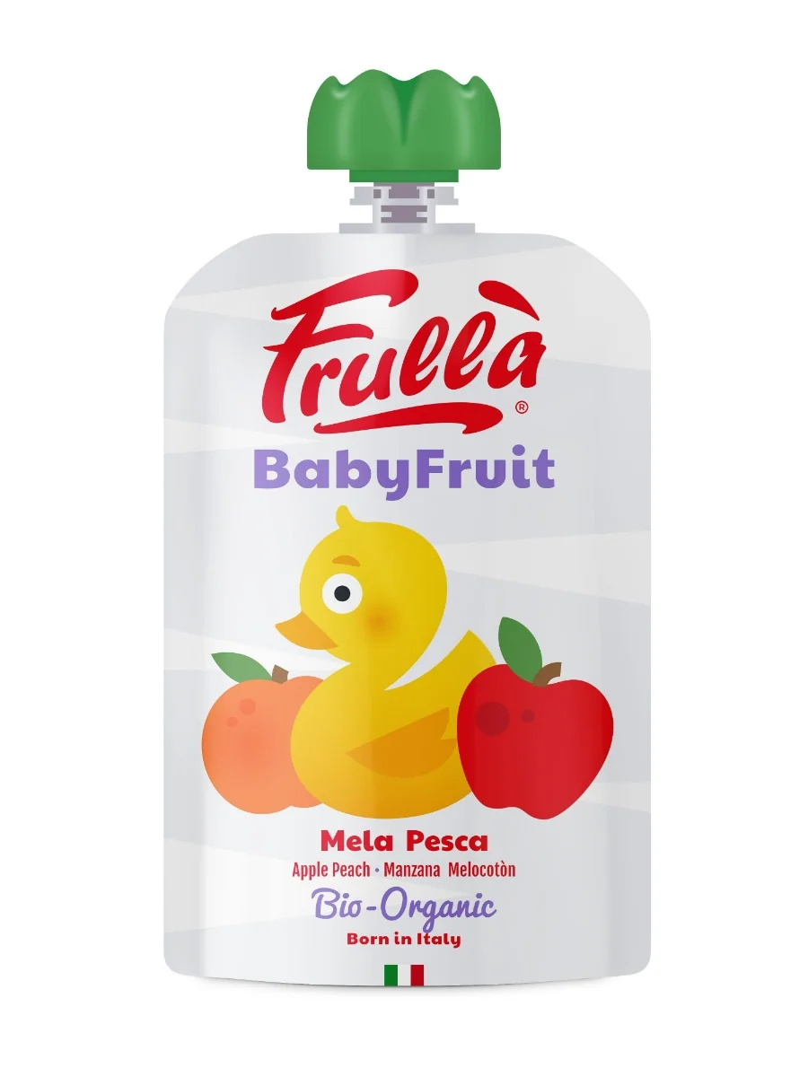 Frulla' Baby Fruit Mela/Pesca Pappa per Bambini
