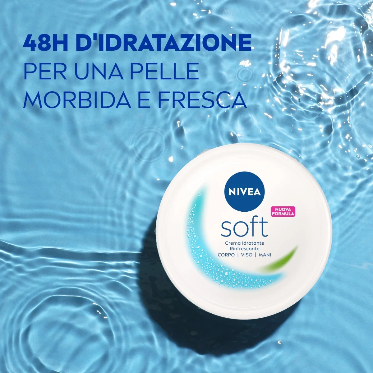 Nivea Soft Crema Idratante Rinfrescante 200 ml Viso Corpo Mani