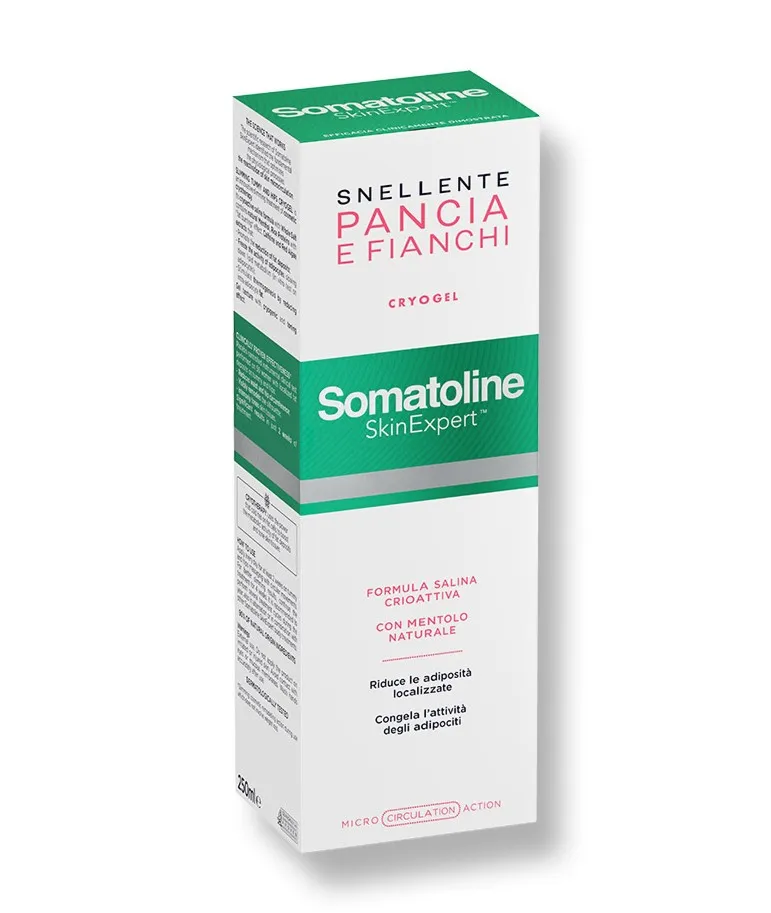 Somatoline Cosmetic Snellente Pancia Fianchi Cryogel 250 ml Adiposità Localizzate