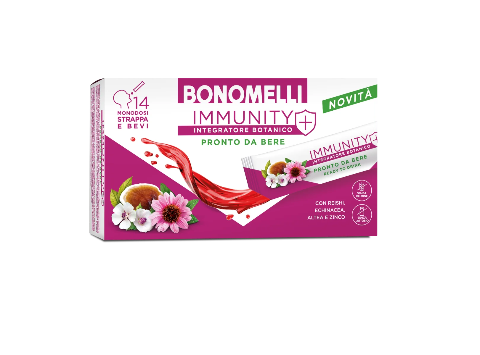 Integratore Botanico Bonomelli Immunity - 14 Stick Sistema Immunitario