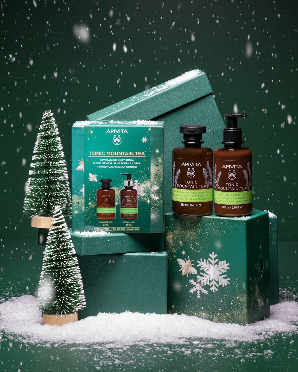 Apivita Pro Xm Tonic Mount Shower Gel + Body Milk
