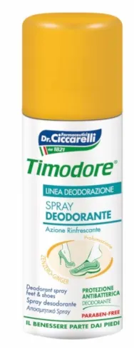Timodore Spray Deodorante Piedi allo Zenzero 150 ml