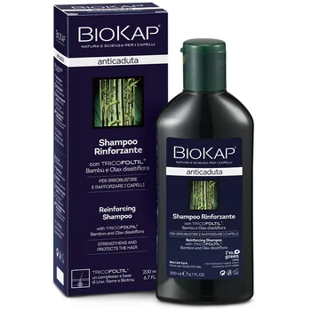BioKap Anticaduta Shampoo Rinforzante 200 ml Con Tricofoltil, Bambù e Olax Dissitiflora