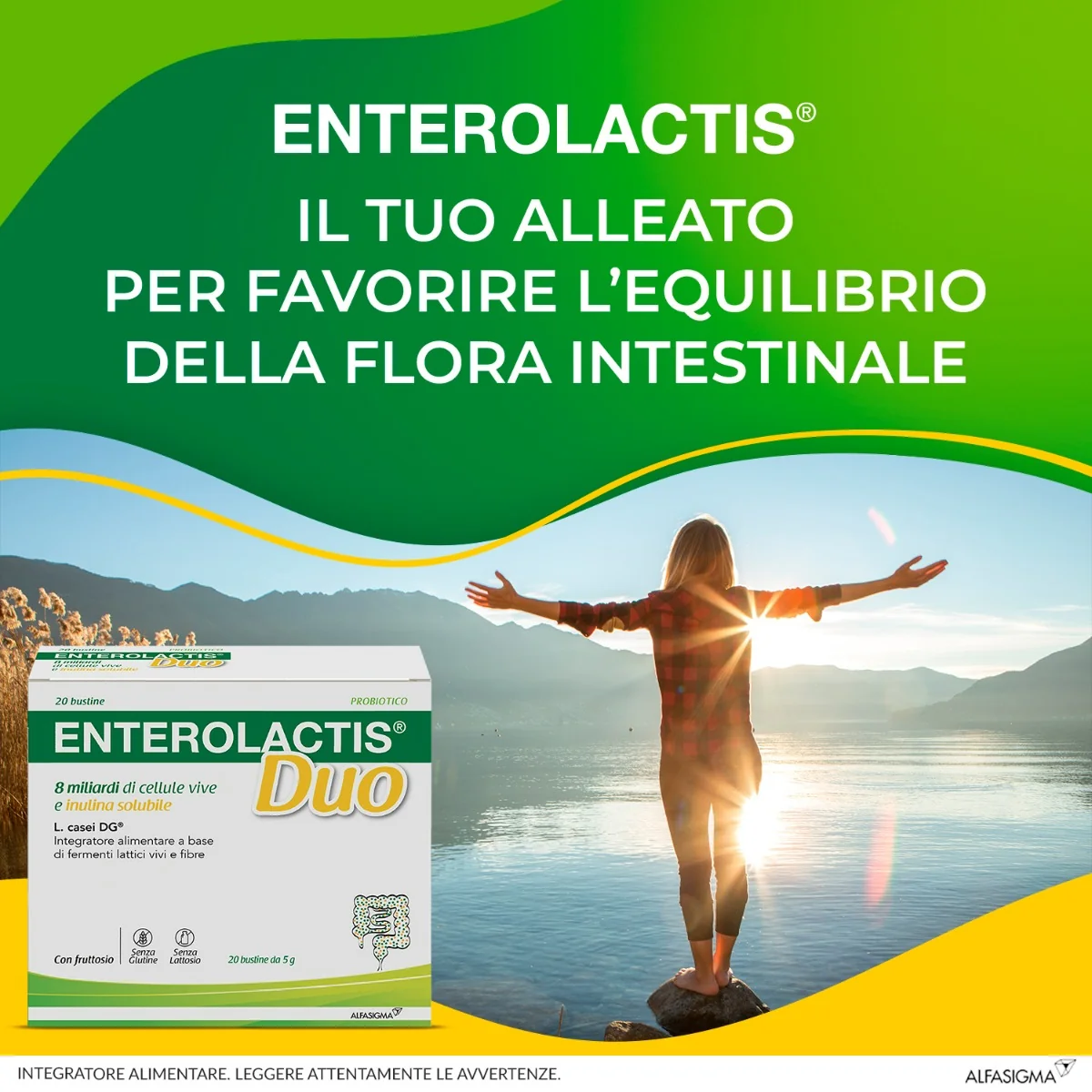 Enterolactis Duo 20 Bustine 5 G Fermenti Funzionalità Intestinale