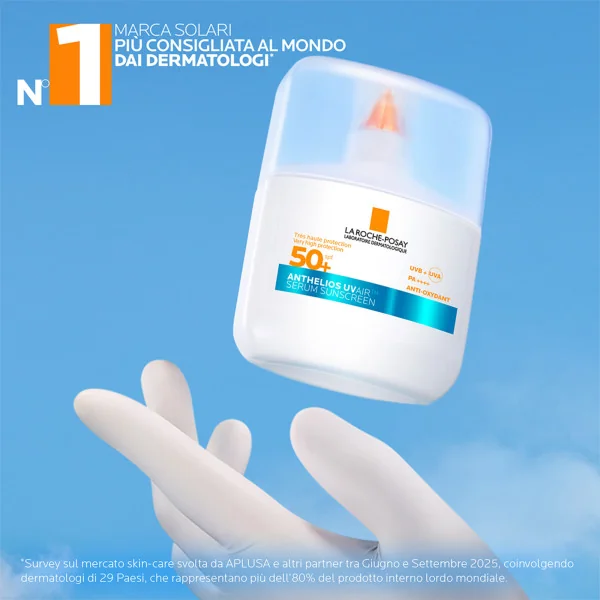 La Roche Posay Anthelios Uvair Spf50+ 50 Ml Siero solare ideale per l'utilizzo quotidiano