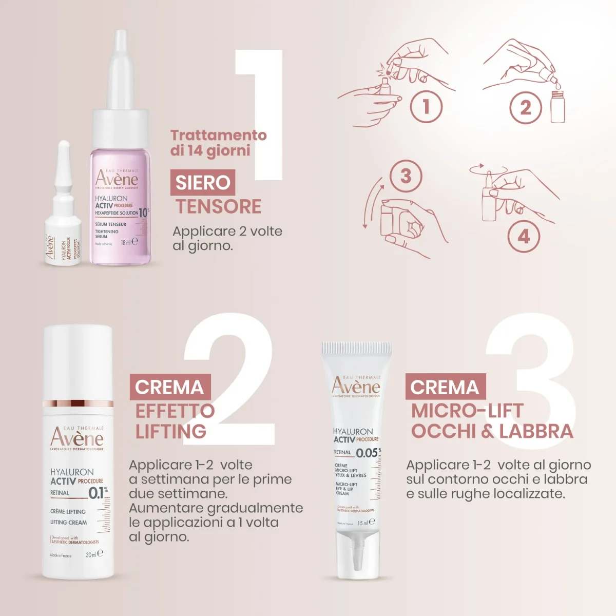 Avene Hyaluron Activ Procedure Siero 18+2 ml Antiage