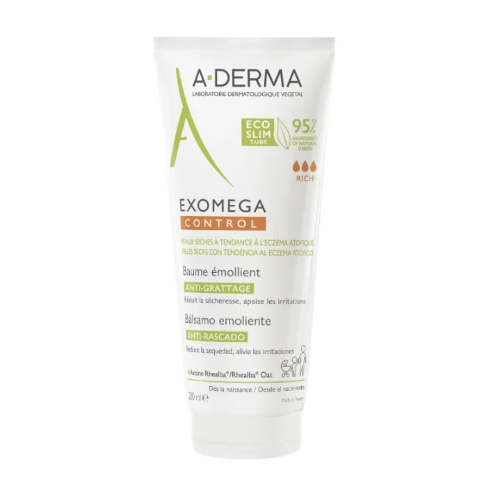 Aderma Exomega Control Balsamo Emolliente 200 ml Anti-Prurito e Lenitivo