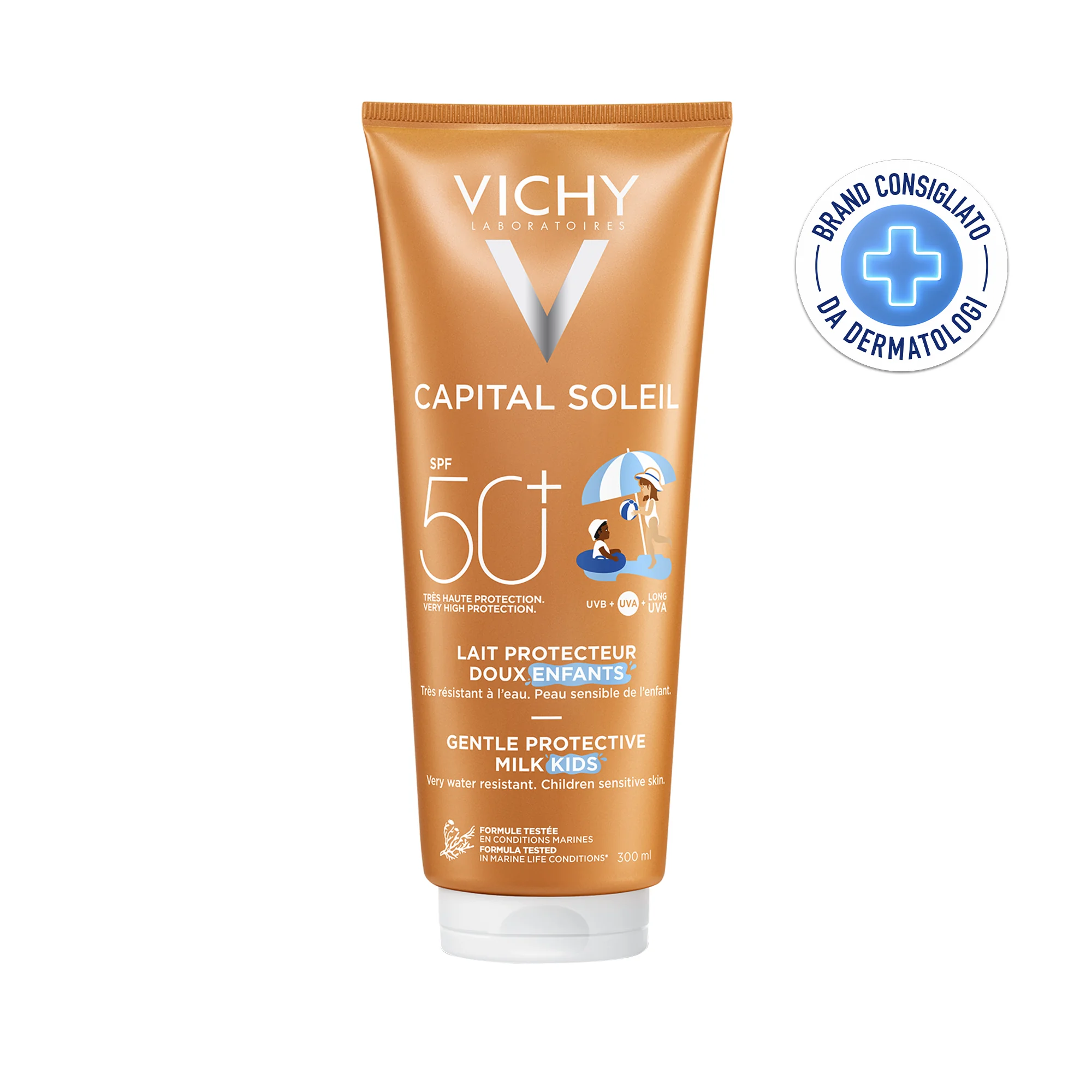 Vichy Ideal Soleil Latte SPF50, 300 Ml Delicato per bambini