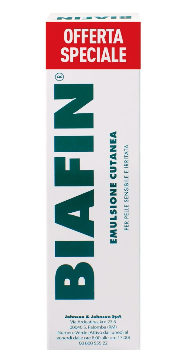 Biafin Emulsione Cutanea Idratante Lenitiva 100 ml Crema scottature e pelle sensibile e irritata