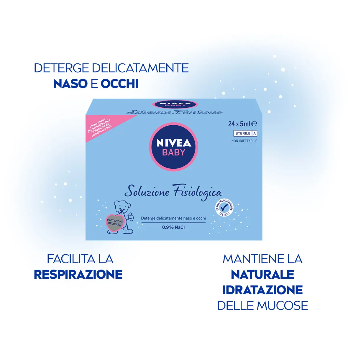 Nivea Baby Soluzione Fisiologica 24x5 ml Soluzione nasale e oftalmica