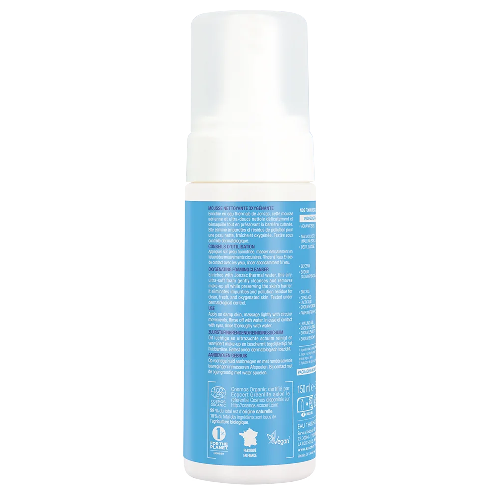 Jonzac Rehydrate Mousse Detergente Ossigenante 150 Ml Strucca e Purifica