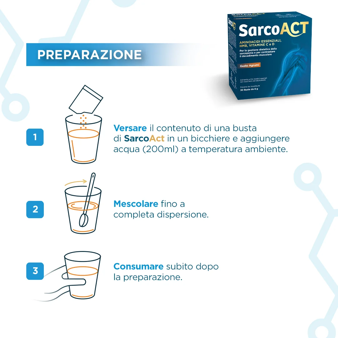 Sarcoact 30 Buste Da 8 G Senza Glutine