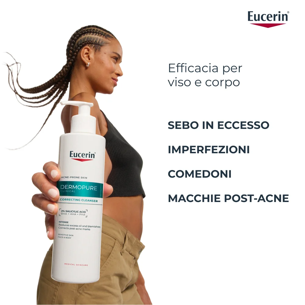 Dermopure Clinical Detergente Tripla Azione 400Ml Pelle Grassa A Tendenza Acneica