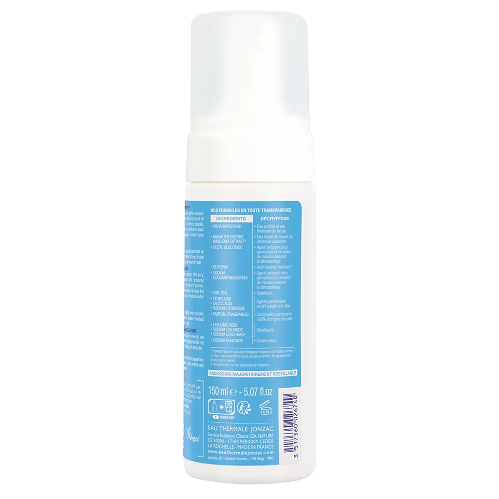 Jonzac Rehydrate Mousse Detergente Ossigenante 150 Ml Strucca e Purifica
