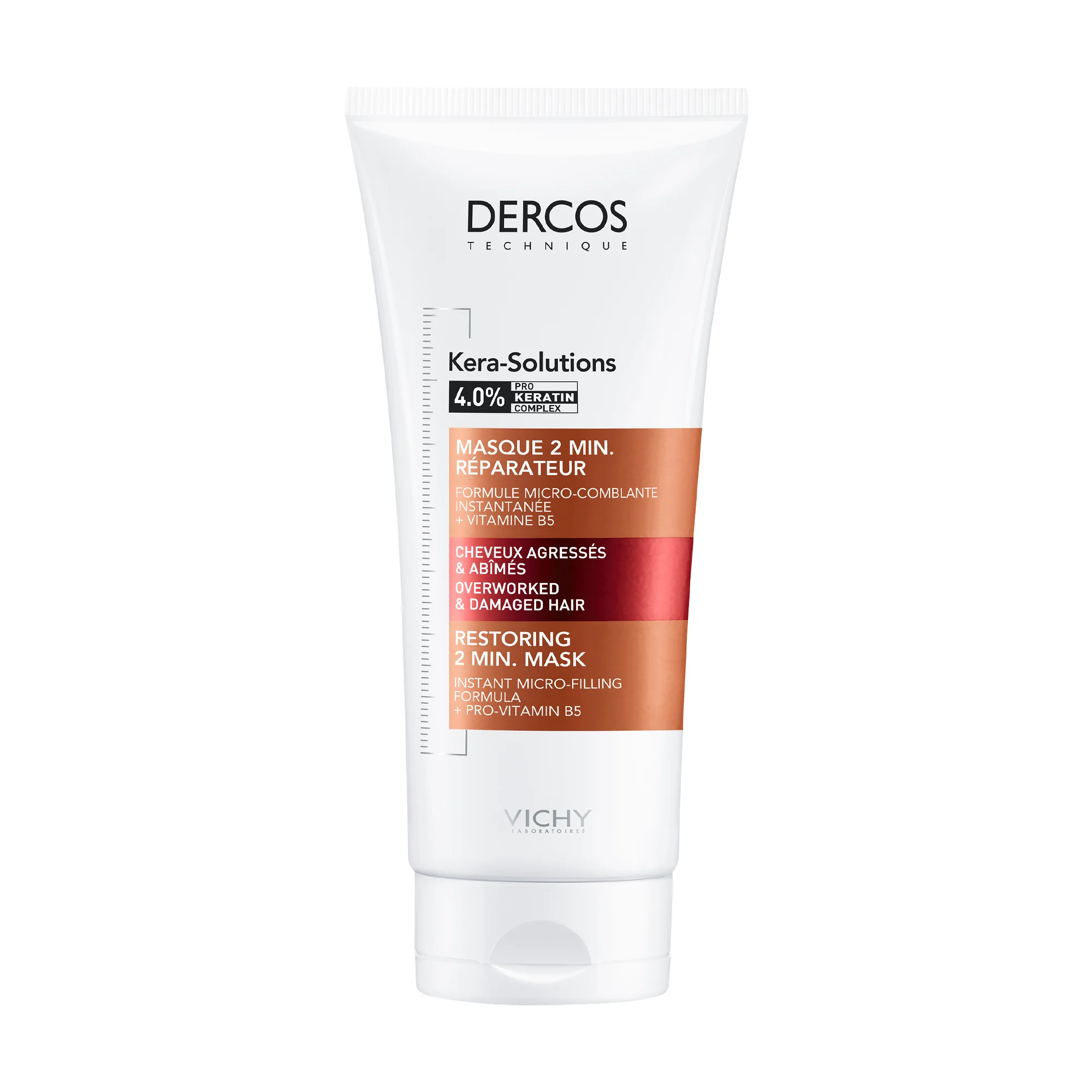 Vichy Dercos Kera-Solutions Maschera Riparatrice 200 ml Capelli Secchi