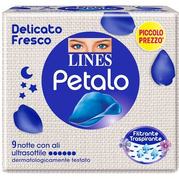 Lines Petalo Blu Notte Assorbenti Con Le Ali 9 Pezzi 