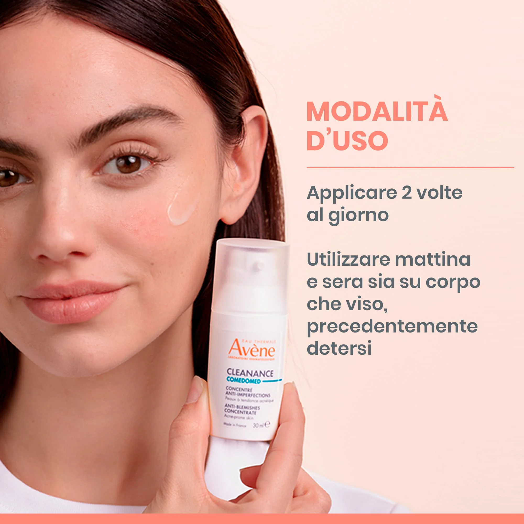 Eau Thermale Avène Cleanance Comedomed Concentrato Anti-imperfezioni 30 ml Pelle Grassa a Tendenza Acneica