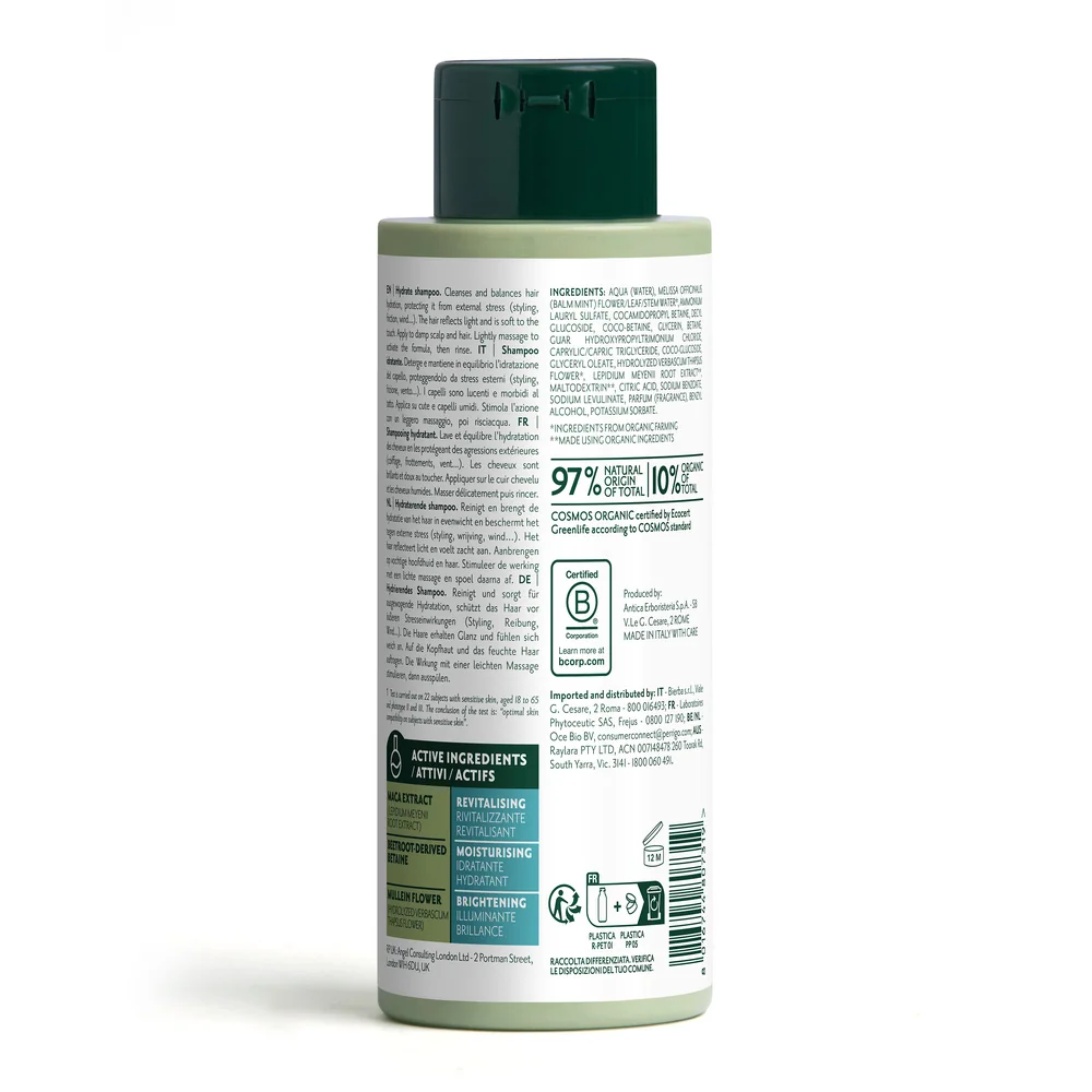 Herbatint Hydrate Shampoo 260 ml Capelli Secchi e Disidratati