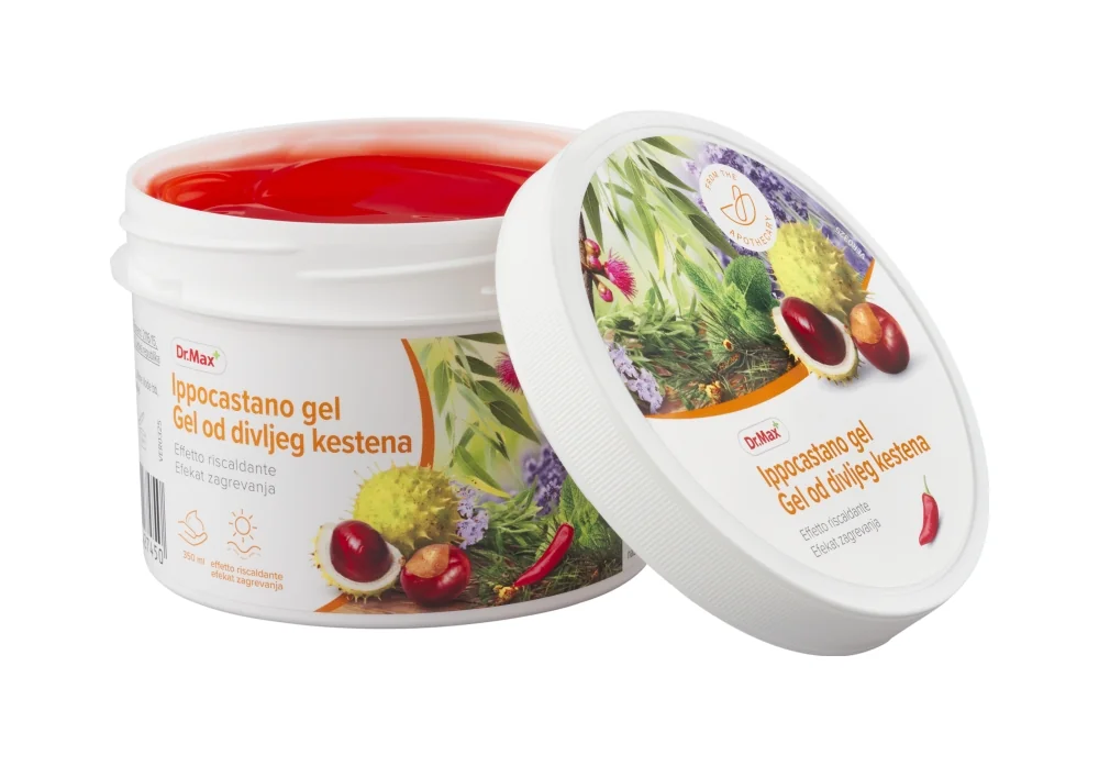Dr. Max Gel Ippocastano Effetto Caldo 350 ml Stimola e Rigenera la Pelle