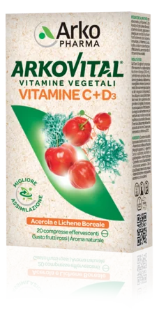 Arkovital Vit C+D3 Compr Eff 20