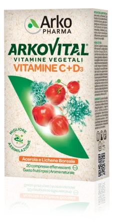 Arkovital Vit C+D3 Compr Eff 20