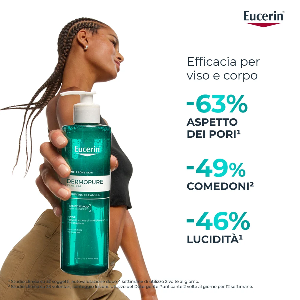 Dermopure Clinical Detergente Purificante 400Ml Specifico per Acne