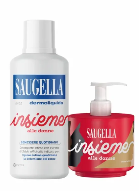 Saugella Dermoliquido Insieme Alle Donne 500 ml + 150 ml Omaggio Edizione Limitata