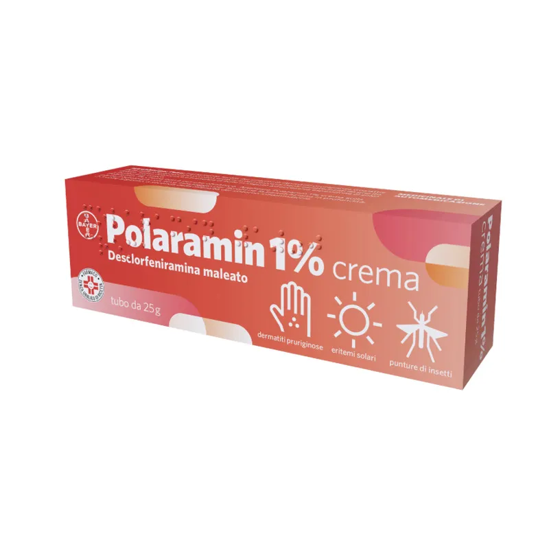 Polaramin 1% Crema Dermatiti Desclorfeniramina Maleato 25 g 
