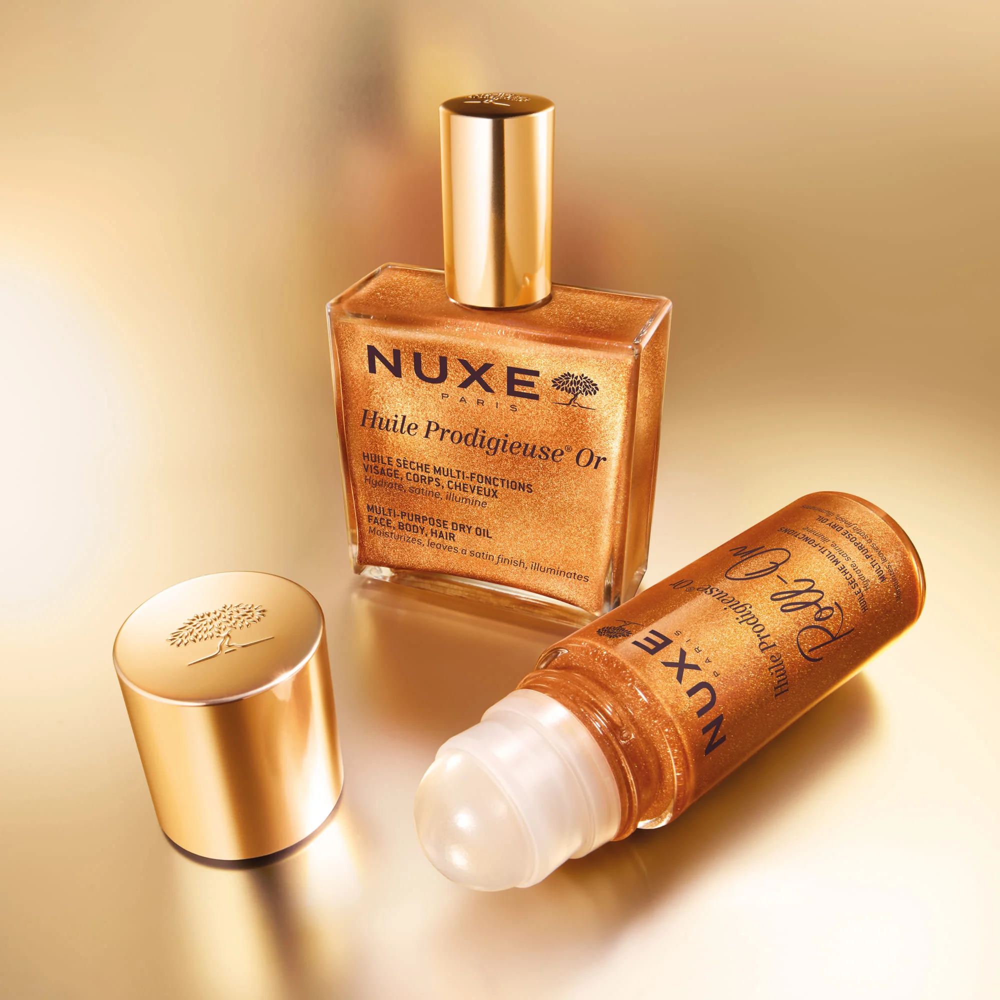 Nuxe Huile Prodigieuse Or Roll-On 60 ml Nutriente multiuso iridescente