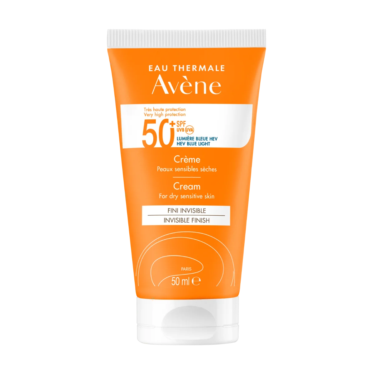 Avène Solaire Crema SPF 50+ 50 ml Per Pelle Secca e Sensibile