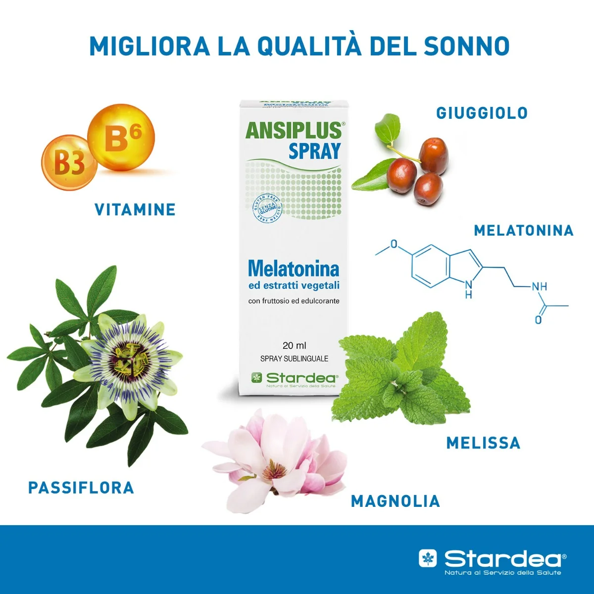 Ansiplus Spray Orale 20 ml Integratore Sonno