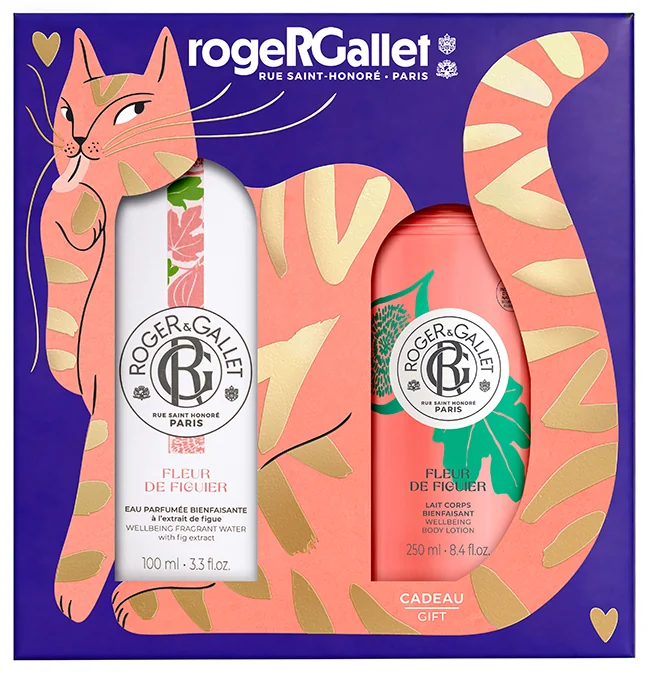 Roger&Gallet Set Natale Fleur De Figuier Eau De Toilette 100 ml + Latte Corpo 250 ml Cura Quotidiana del Corpo