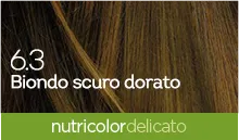 Biokap Nutricolor Delicato 6.3 Biondo Scuro Dorato Tinta Per Capelli