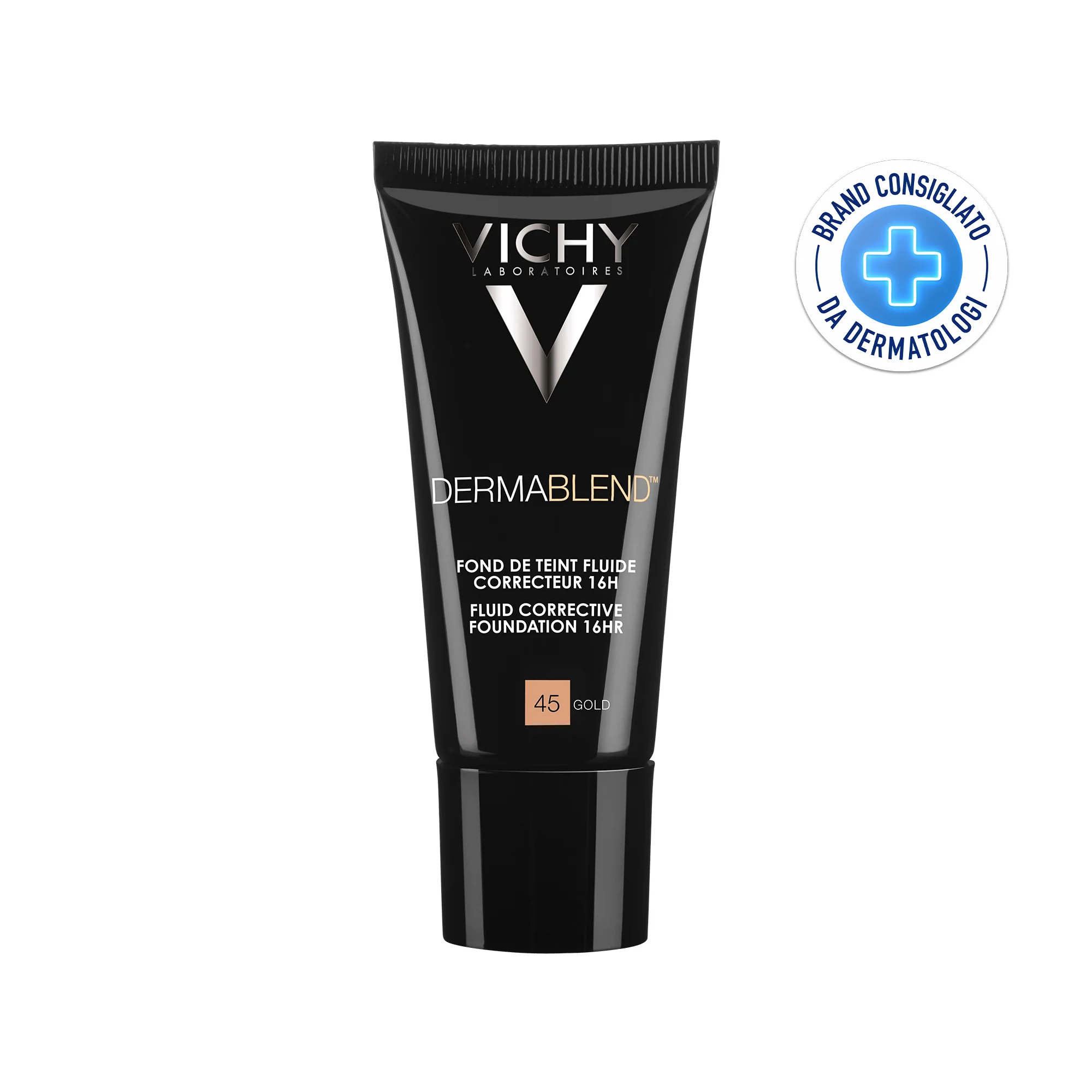 Vichy Dermablend Fluido 45, 30 ml Fondotinta correttore 16h