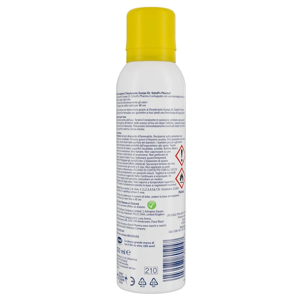 Scholl Deo Control Spray Scarpe Benessere Piedi