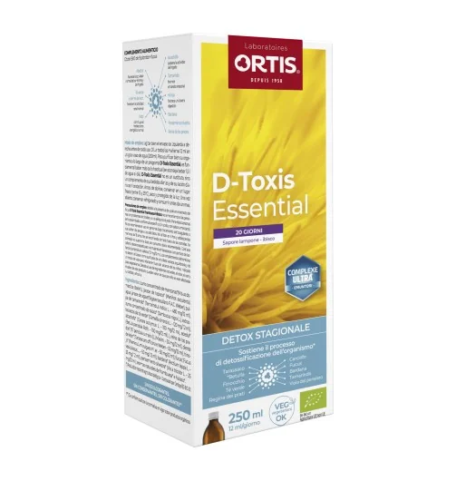 D-Toxis Essential Mela Senza Iodio Bio 250 ml Integratore drenante e depurativo