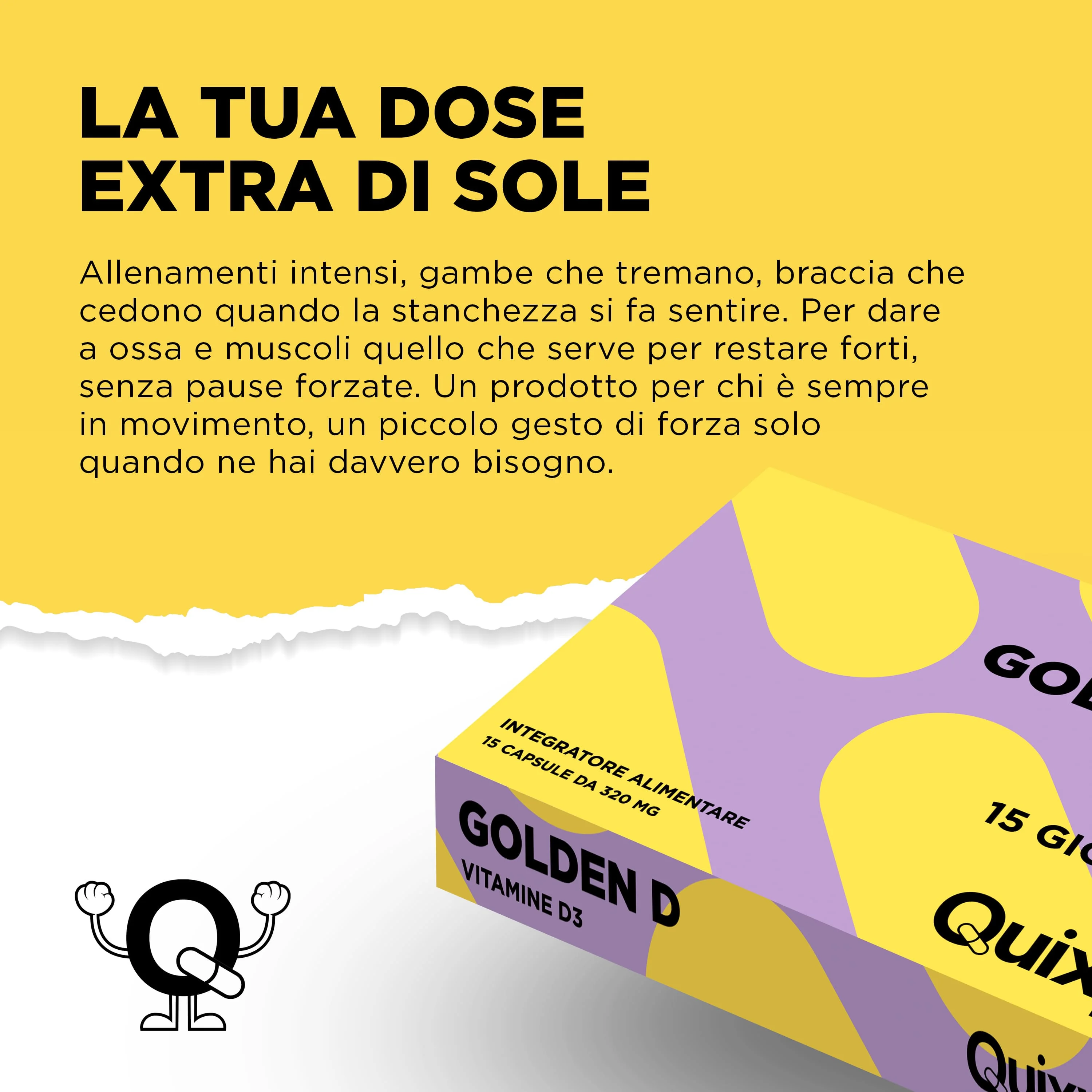 Ec Quixy Golden D- Vit D 15Cps Benessere Ossa e Muscoli