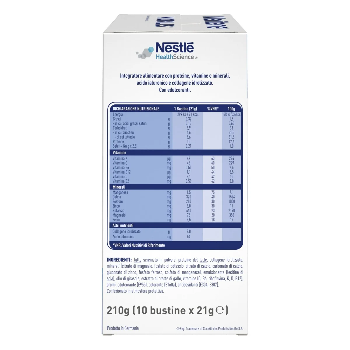 Meritene Mobilis Vaniglia Integratore Muscoli Ossa Articolazioni 10 bustine Mobilità Articolare