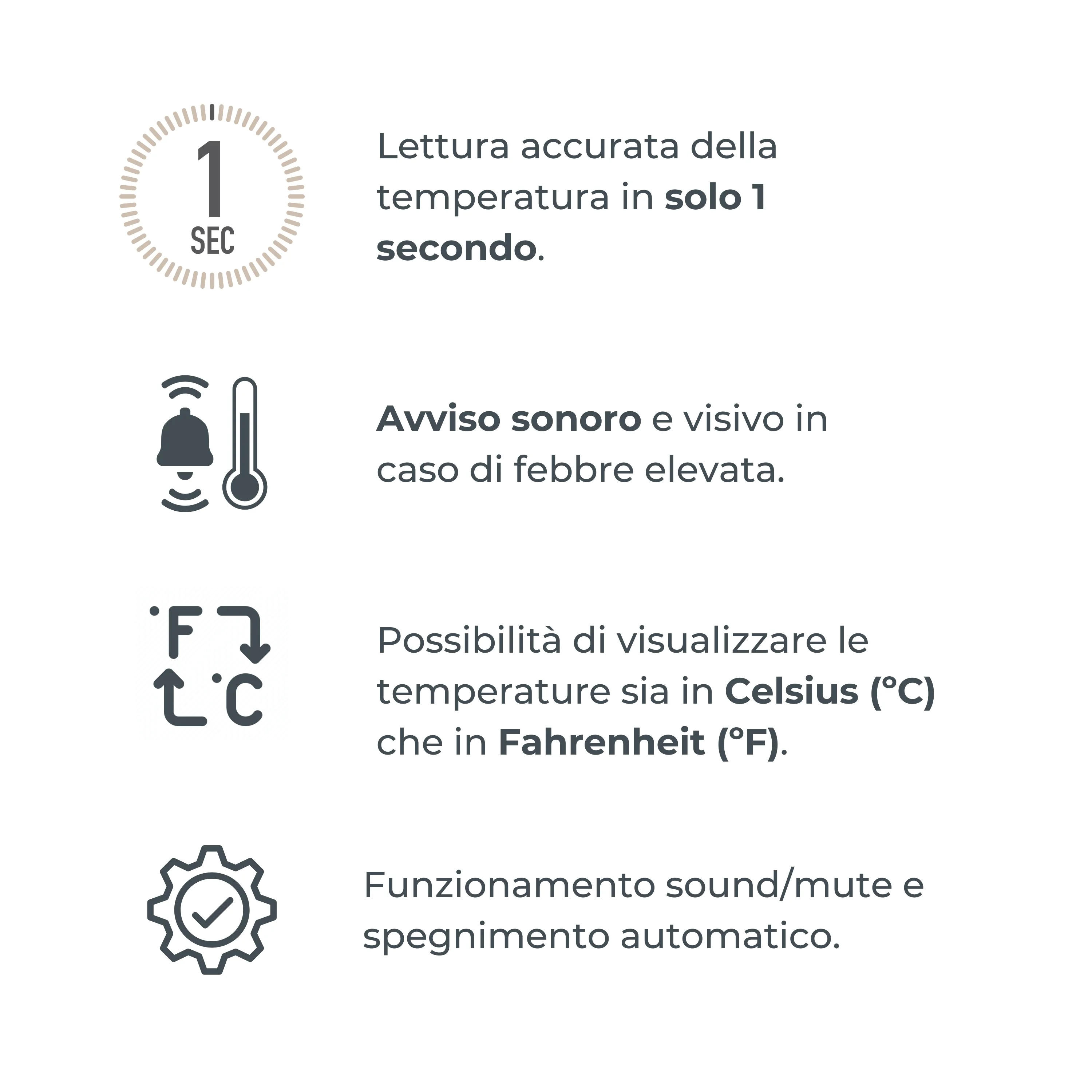 Termometro Digitale Frontale E Auricolare