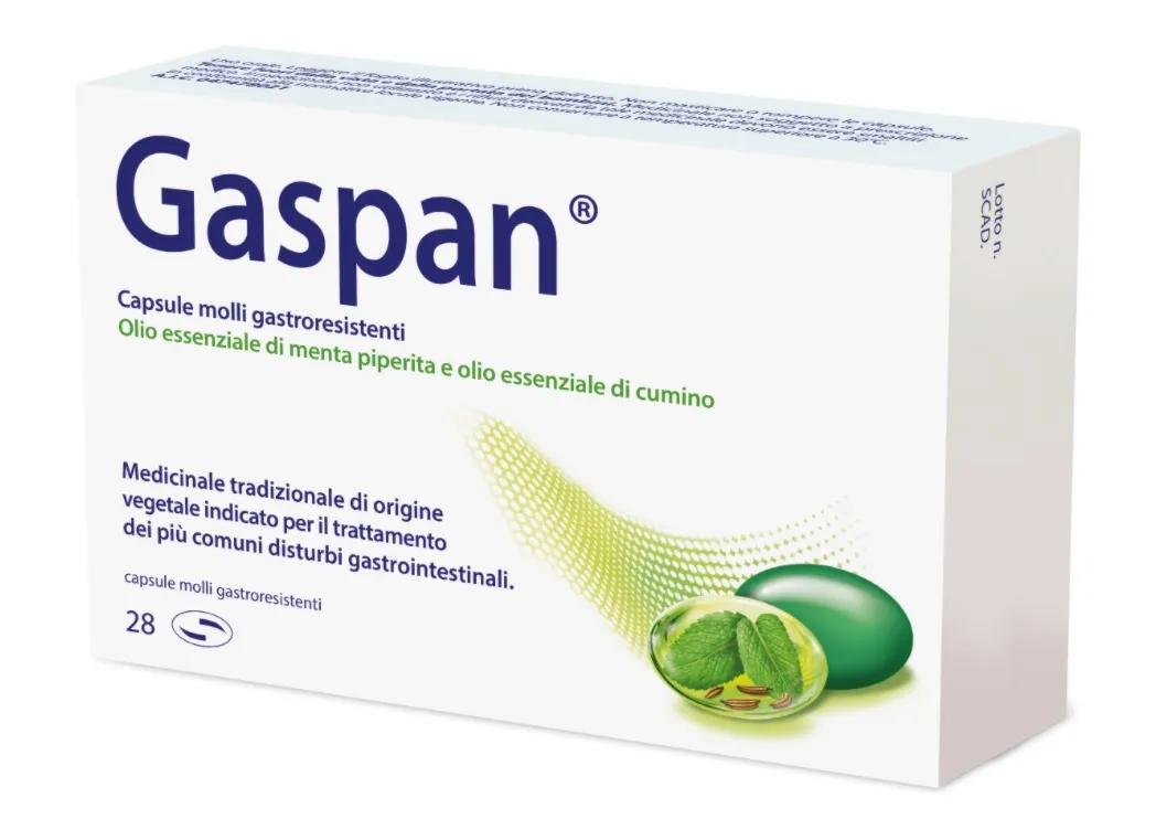 Gaspan Trattamento Disturbi Intestinali 28 Capsule Molli