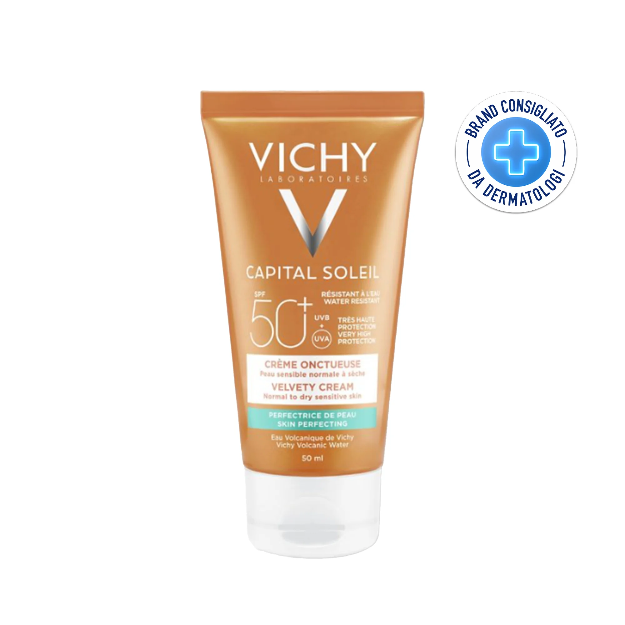 Vichy Ideal Soleil Crema SPF50, 50 Ml Perfezionatrice della pelle