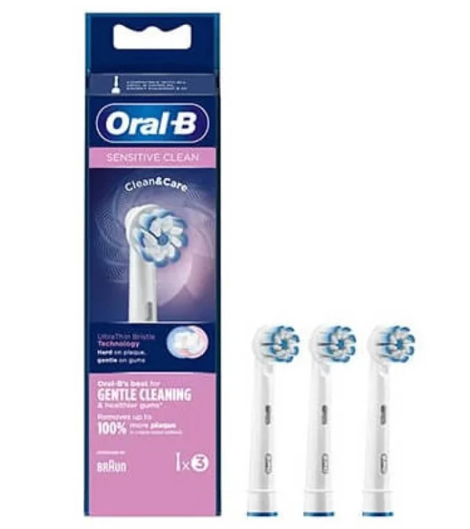 Oral-B Sensitive Clean Testine Di Ricambio 3 Pezzi
