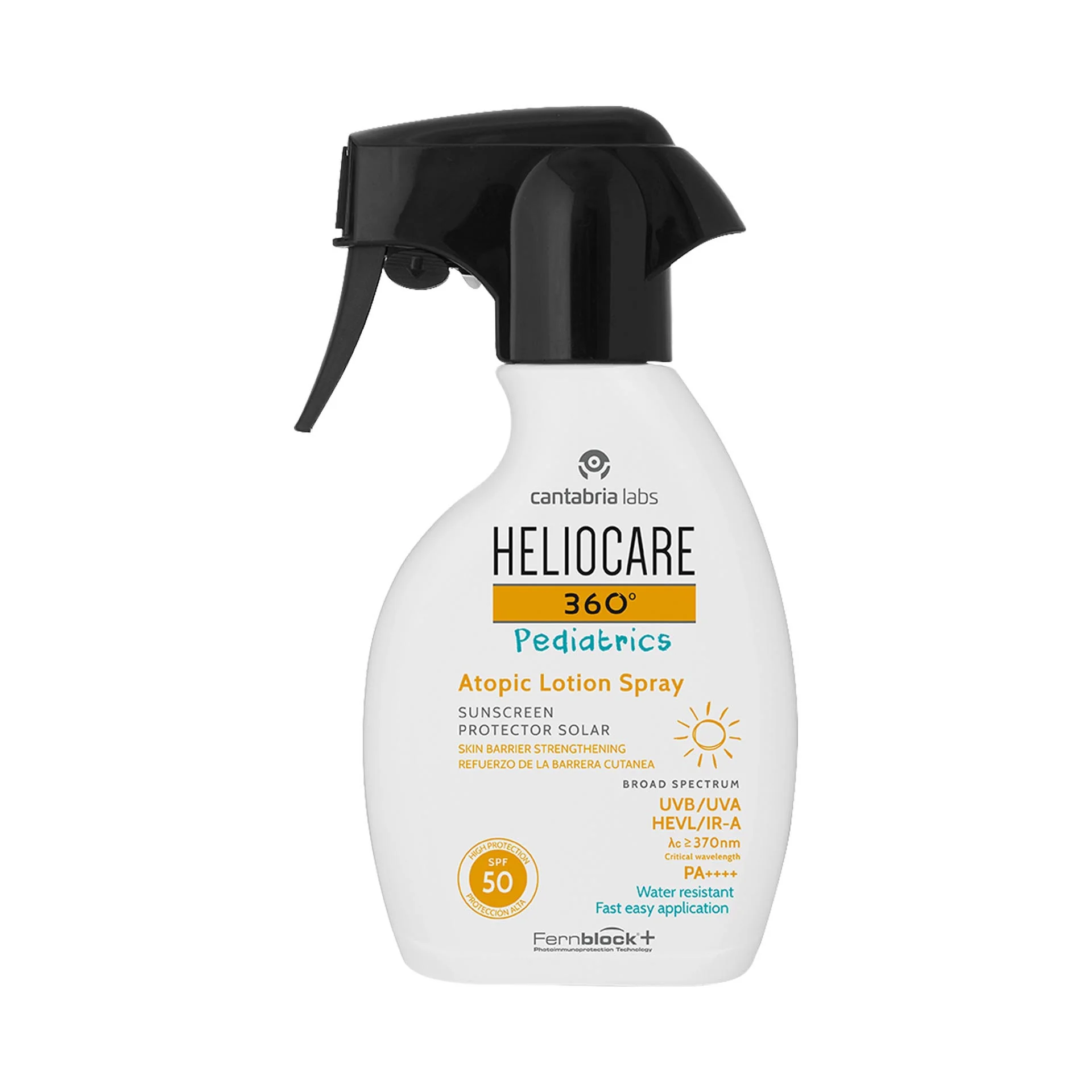 Heliocare 360 Pediatrics Atopic Lotion Spray SPF 50 250 ml Neonati e Bambini